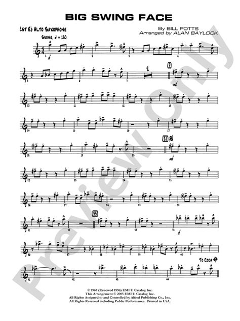  Big Swing Face: E-flat Alto Saxophone by William O. Potts